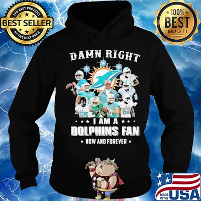Damn right i am a dolphins fan now and forever stars s Hoodie