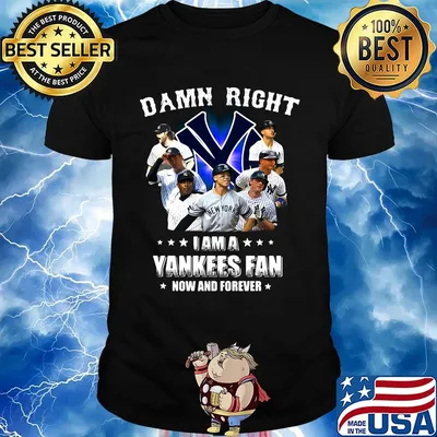 Damn right i am a new york yankees fan now and forever stars shirt