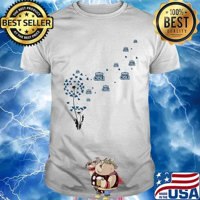 Dandelion flower old dominion hearts shirt