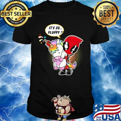 Deadpool hug Unicorn it's so fluffy shirt