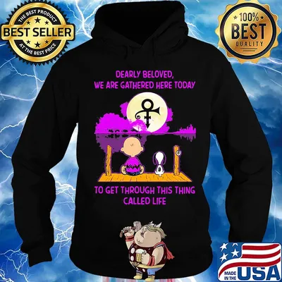 Dearly beloved we are gathered here today to get through this things called life prince moon s Hoodie