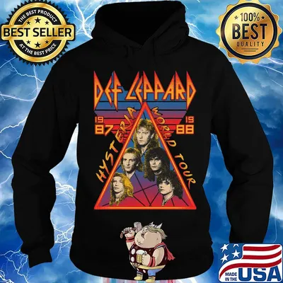 Def leppard 1987 1988 hysteria world tour s Hoodie