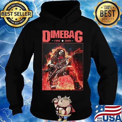 Dimebag playing guitar 1966 2004 signature s Hoodie