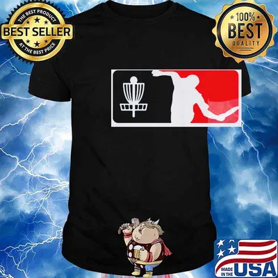 Disc golf nba logo shirt