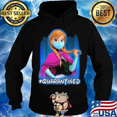 Disney anna frozen mask quarantined s Hoodie