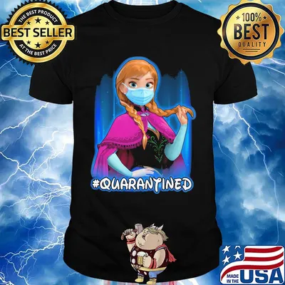 Disney anna frozen mask quarantined shirt