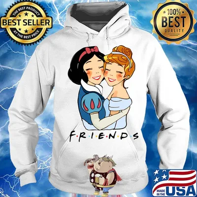 Disney cartoon snow white and belle friends s Hoodie