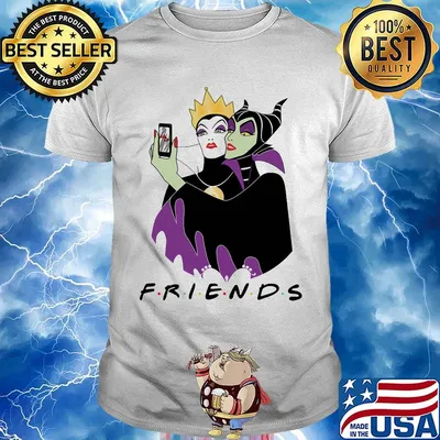 Disney maleficent and evil queen selfie friends shirt