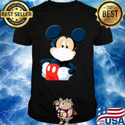 Disney mickey mouse wear mask shirt
