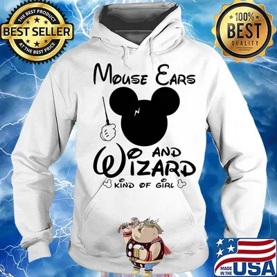 Disney mouse ears and wizard kind of girl s Hoodie