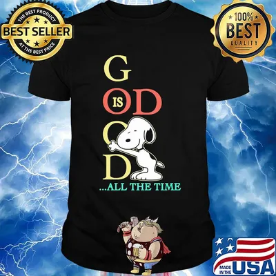Disney snoopy god is good all the time shirt