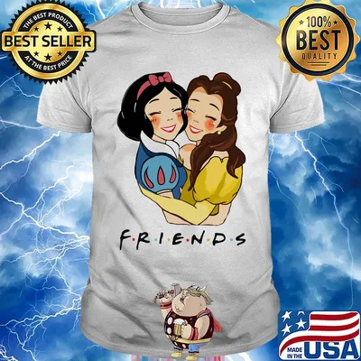 Disney snow white and belle friends shirt