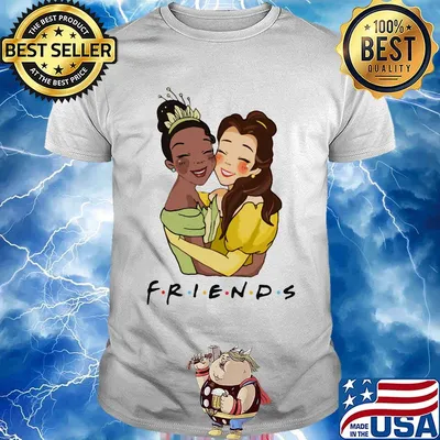 Disney tiana and belle friends shirt