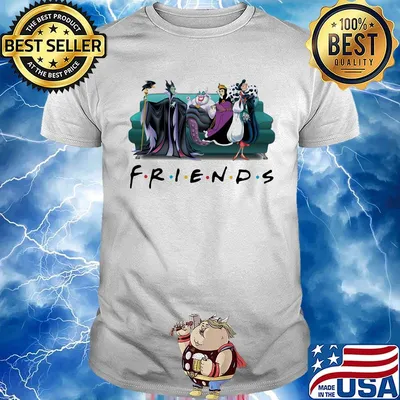Disney villain characters friends shirt