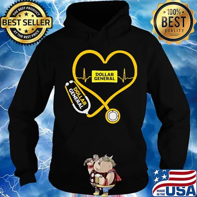 Dollar General nurse stethoscope love heartbeat s Hoodie