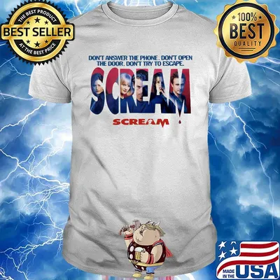 Don't answer the phone don't open the door Scream shirt