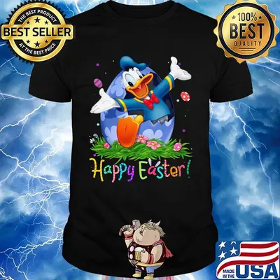 Donald duck happy easter flowers shirt