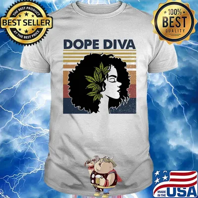 Dope Diva Black Girl Vintage Retro Shirt