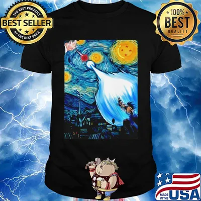 Dragon ball 7 donald trump starry night shirt