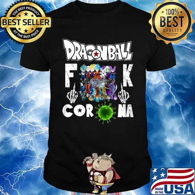 Dragon ball 7 mask fuck coronavirus shirt