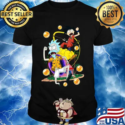 Dragon ball 7 rick and morty shirt