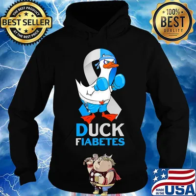 Duck boxing fiabetes awareness s Hoodie