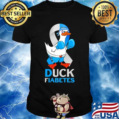Duck boxing fiabetes awareness shirt