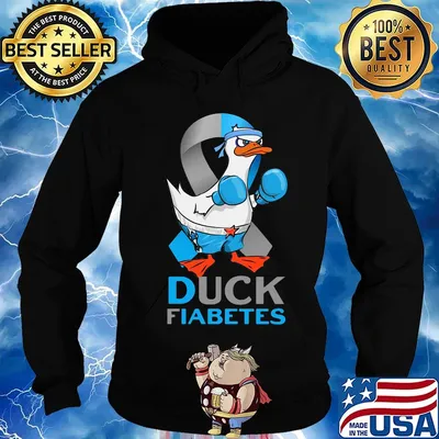 Duck fiabetes cancer awareness s Hoodie