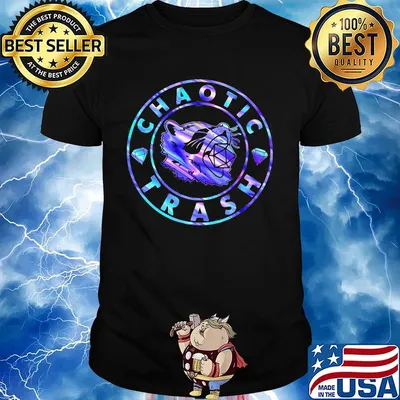 Dungeons and Dragons Dice d20 chaotic trash shirt