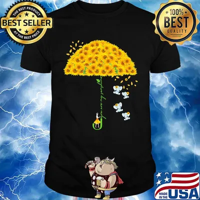 Elephants and umbrella sunflowers you are my sunshine shirt