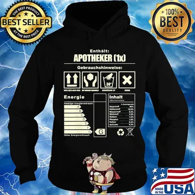 Enthält apotheker gebrauchshinweise energieinhalt s Hoodie