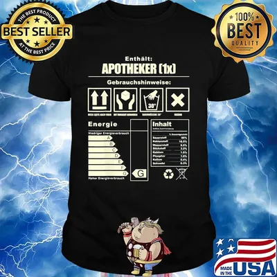 Enthält apotheker gebrauchshinweise energieinhalt shirt