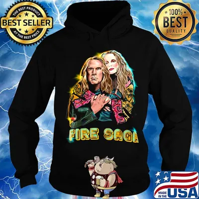 Eurovision iceland fire saga lars and sigrit ferrell s Hoodie