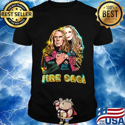 Eurovision iceland fire saga lars and sigrit ferrell shirt