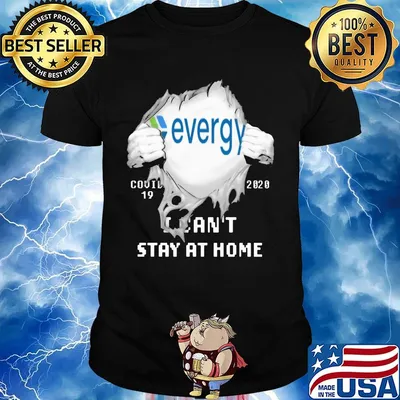 Evergy I can't stay at home Covid-19 2020 superman shirt