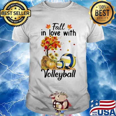 Fall in love with volleyball shirt