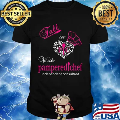 Fall in with pampered chef indeoendent consultant heart shirt