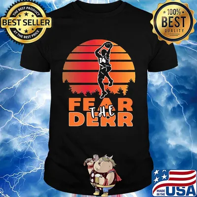 Fear the deer basketball vintage retro shirt