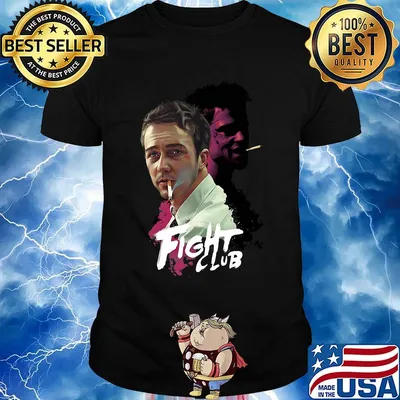 Fight club the narrator tyler durden art shirt