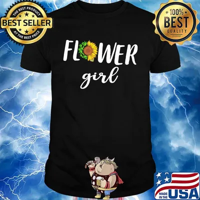Flower Girl Cannabis And Sunflower Shirt