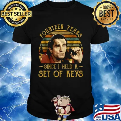 Fourteen years since i held a set of keys vintage retro shirt