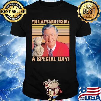 Fred rogers you always make each day a special day vintage retro shirt