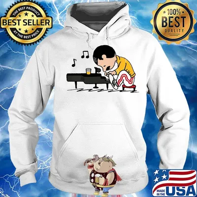 Freddie mercury peanuts playing piano s Hoodie