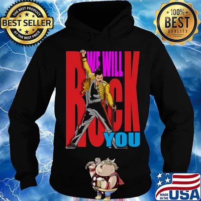 Freddie mercury we will rock you color s Hoodie