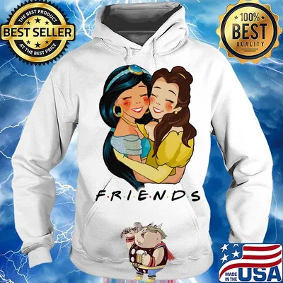 Friends disney belle and jasmine s Hoodie