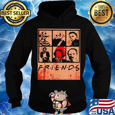Friends halloween horror characters blood s Hoodie