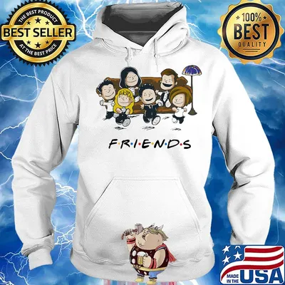 Friends the peanuts sitting on sofa s Hoodie