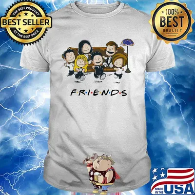 Friends the peanuts sitting on sofa shirt