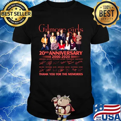 Gilmore girls 20rd anniversary 2000 2020 thank you for the memories signatures shirt