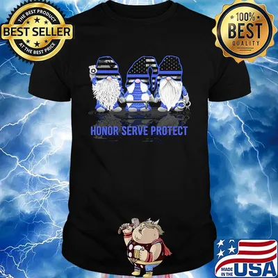 Gnomes honor serve protect american flag independence day shirt